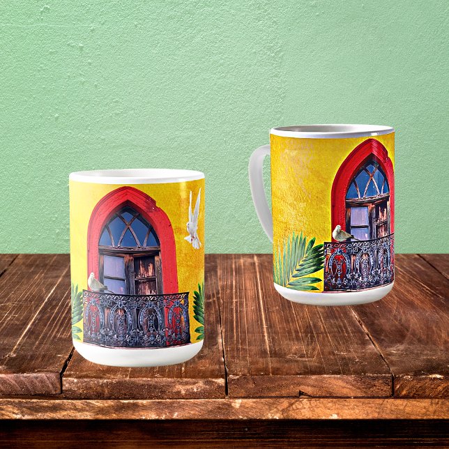Golden Sunset Lila San Miguel de Allende Door Kaffemugg (Skapare uppladdad)