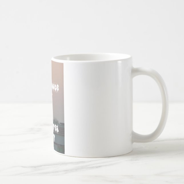 Golden Sunset med en Nicedag/Nattdag Önskemål Kaffemugg (Höger)