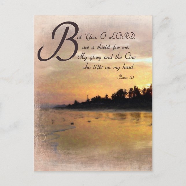 Golden Sunset och Psalms/Bible Verse Gift Sets Vykort (Framsida)