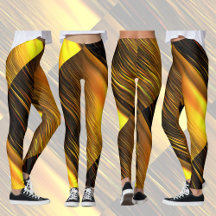 Golden Sunset on Sand Dunes Rotated Stil Leggings