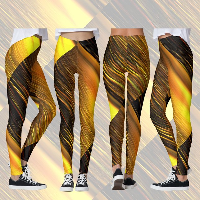 Golden Sunset on Sand Dunes Rotated Stil Leggings (Zazzle Golden Sunset on Sand Dunes Rotated Style Leggings)