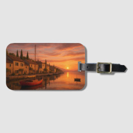 Golden Sunset over Coastal Village Bagagebricka