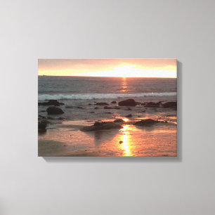 Golden Sunset Photography, Corona del Mar, CA Canvastryck