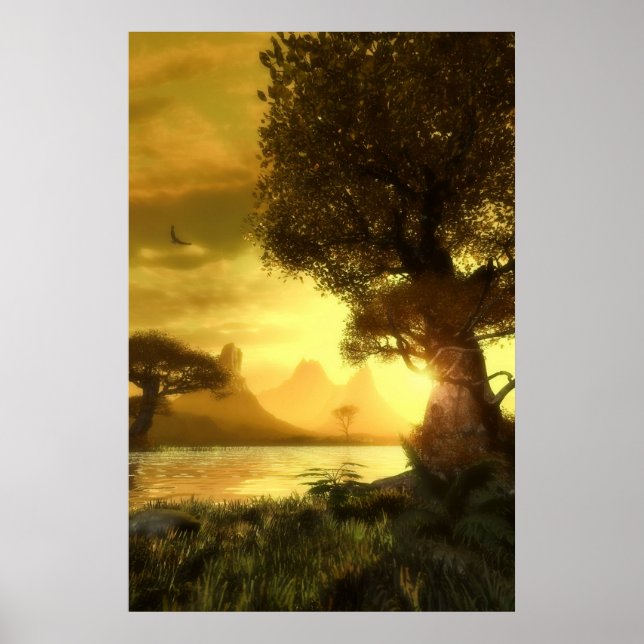 Golden sunset poster (Framsidan)