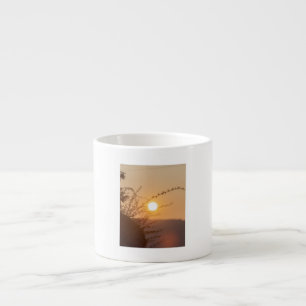 Golden Sunset Serenity – Naturinspirerad Kaffemugg Espressomugg