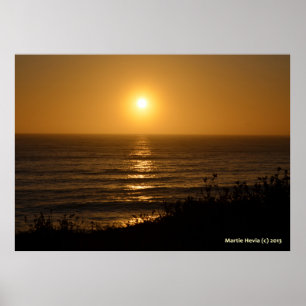 Golden Sunset V Poster