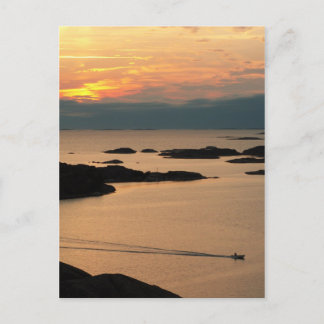 Golden sunset vykort
