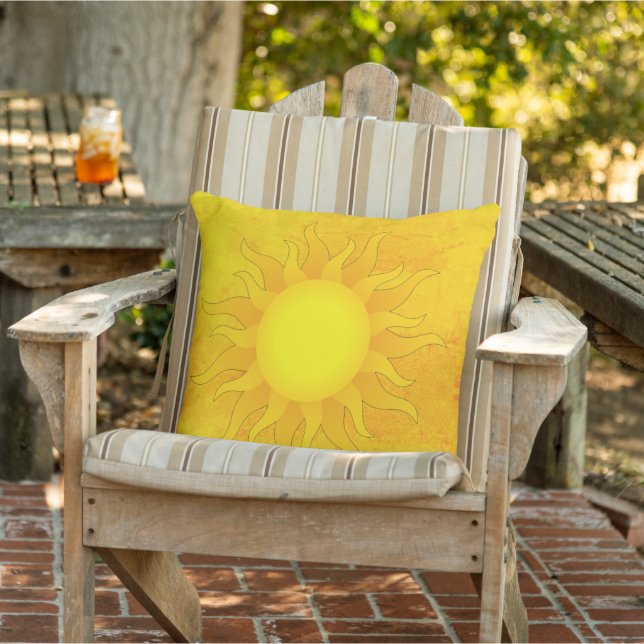 Golden Sunshine Outdoor Pillow Kudde (Stol)