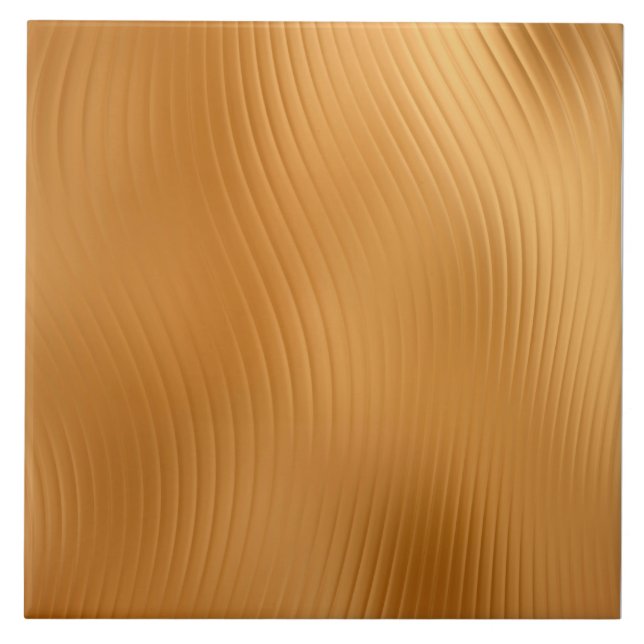 Golden Swirl Mönster Kakelplatta (Framsidan)
