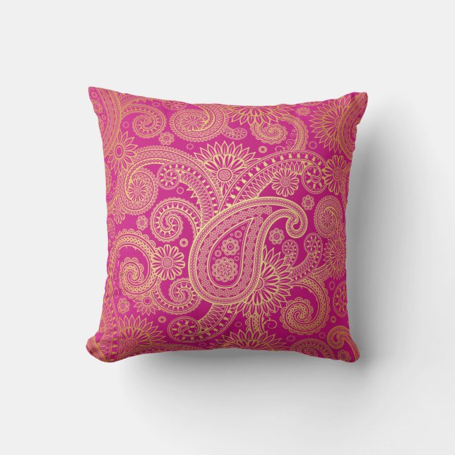 Golden Swirls American Mojo Pillow Kudde (Framsida)