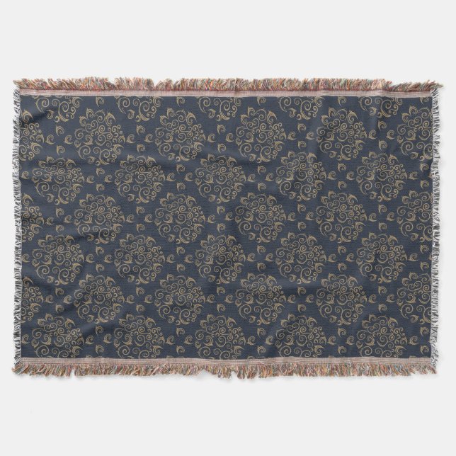 Golden Swirls Filt (Framsidan)