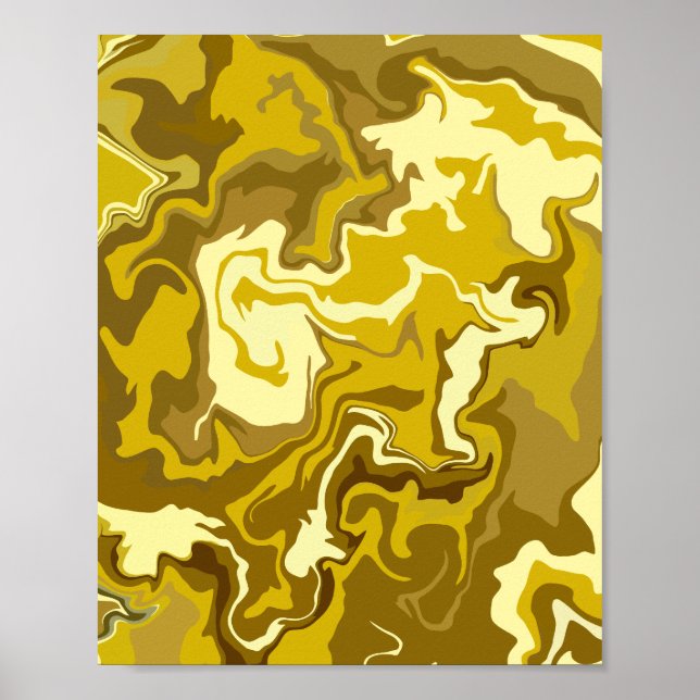 Golden Swirls Poster (Framsidan)