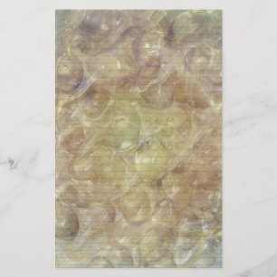 Golden Swirls-skrivbord - linjer (tillval) Brevpapper