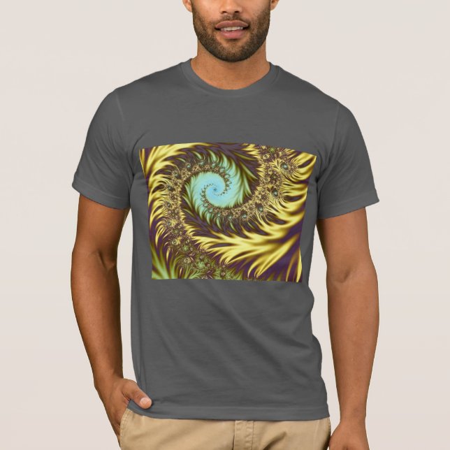 Golden Swirls T-Shirt (Framsida)