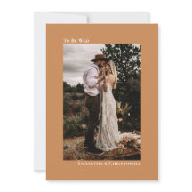 Golden Tan Camel Minimalist Lodrät Photo Bröllop