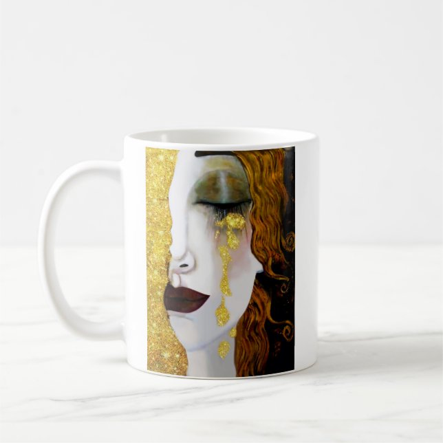 Golden Tårar, Gustav Klimt Kaffemugg (Vänster)