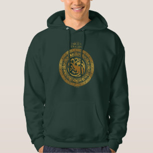 Golden Targaryen Vapensköld Hoodie