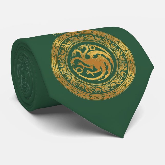 Golden Targaryen Vapensköld Slips (Rullad)