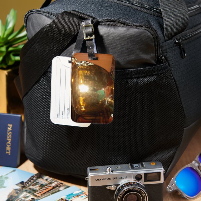 Golden tea Pot Bagagebricka (Framsida & Baksida)