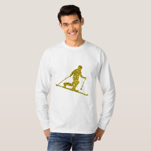 Golden Telemark skiing Långärmad T-Shirt