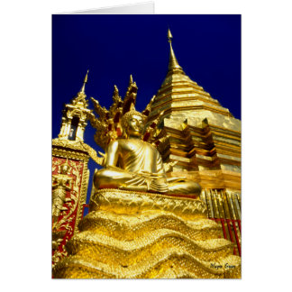 Golden Temple - Chiang Mai - Thailand Hälsningskort