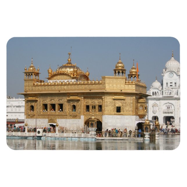 Golden Temple Harmandir Sahib Amritsar North India Magnet (Horisontell)