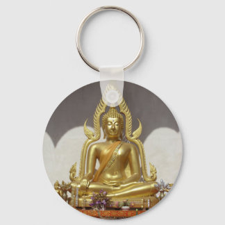 Golden Thai Buddha Nyckelring