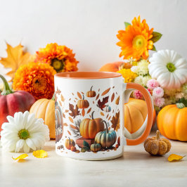 Golden Thanksgiving Pumpkin Mugg