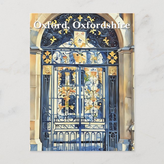 Golden Threshold - Ornate Grind i Oxford Vykort (Framsida)