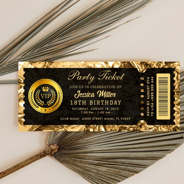 golden ticket invitations inbjudningar (Skapare uppladdad)