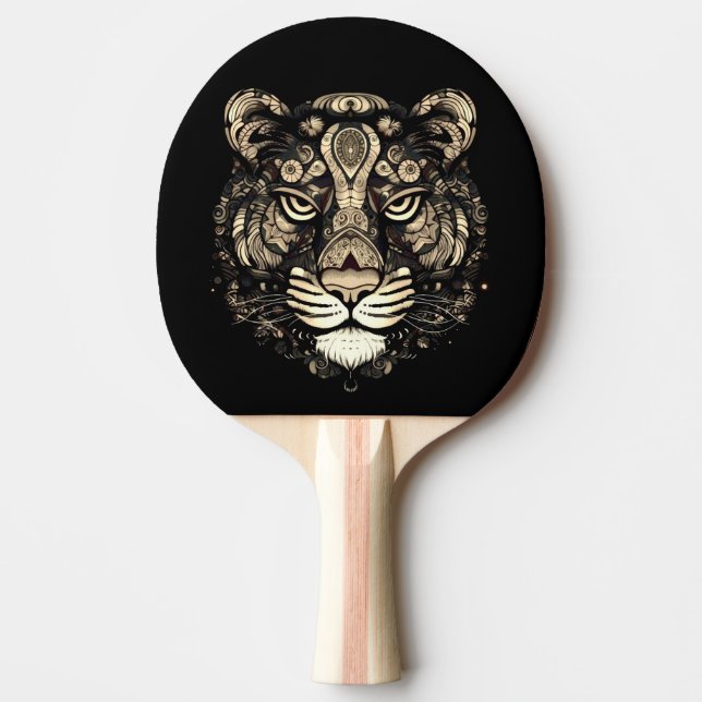 Golden Tiger Head Pingisracket (Framsidan)