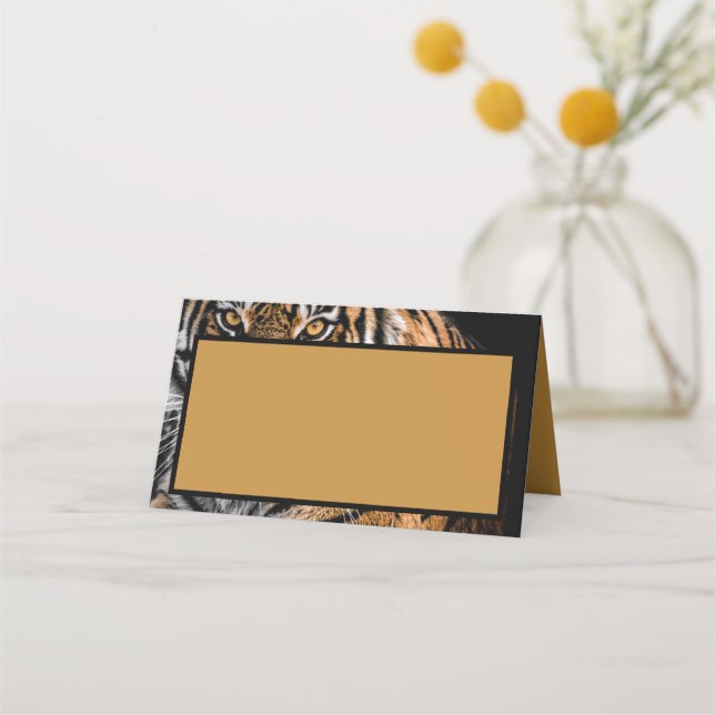 Golden Tiger Place Card Placeringskort (Framsida)
