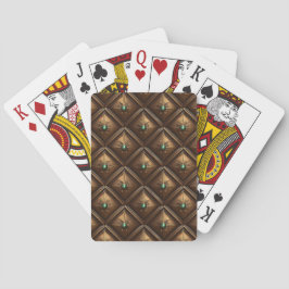 Golden Tiles with Emeralds iPhone 8/7 Caseser Casinokort