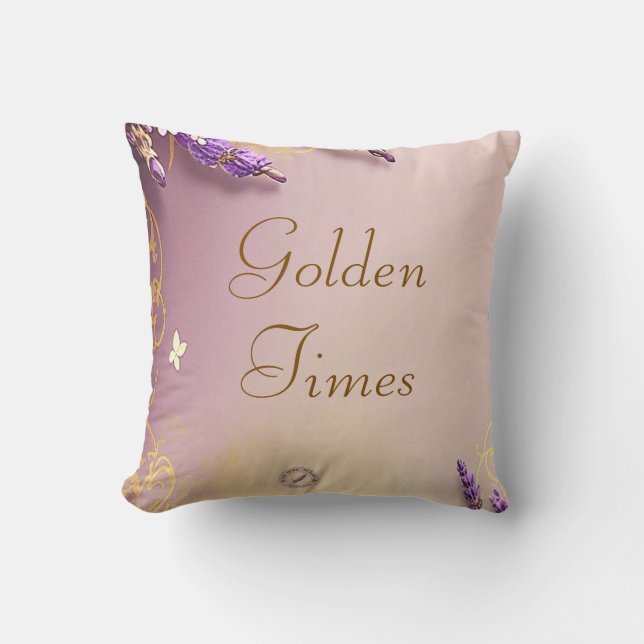 Golden Times Pillow Schmidt Stationery Kudde (Framsida)