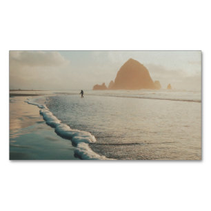 Golden-timmen i Cannon Beach Magnetiska Visitkort