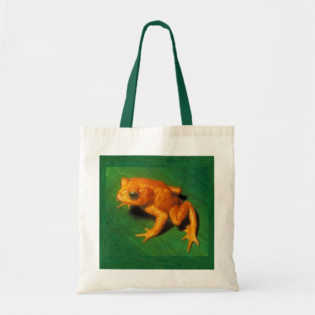 Golden Toad Tote Tygkasse (Framsidan)