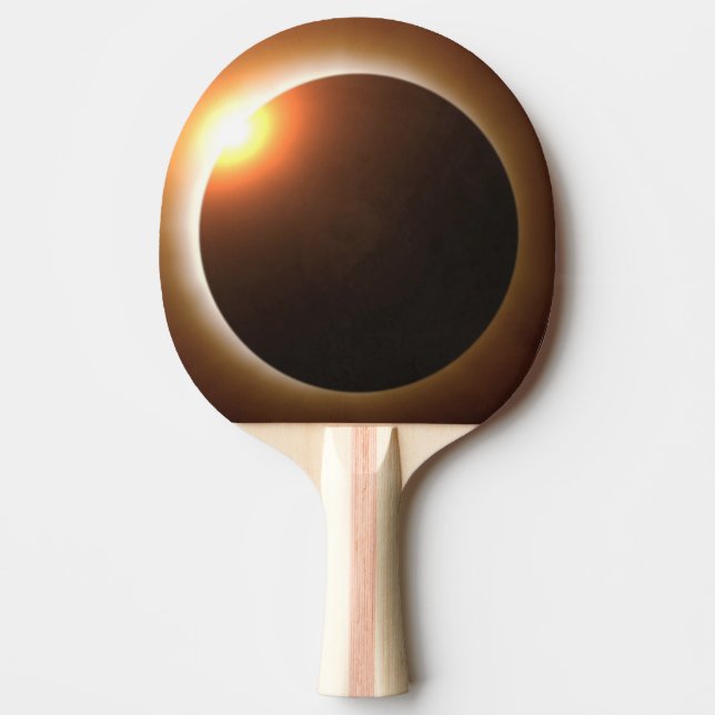 Golden Total Solar Eclipse Pingisracket (Framsidan)