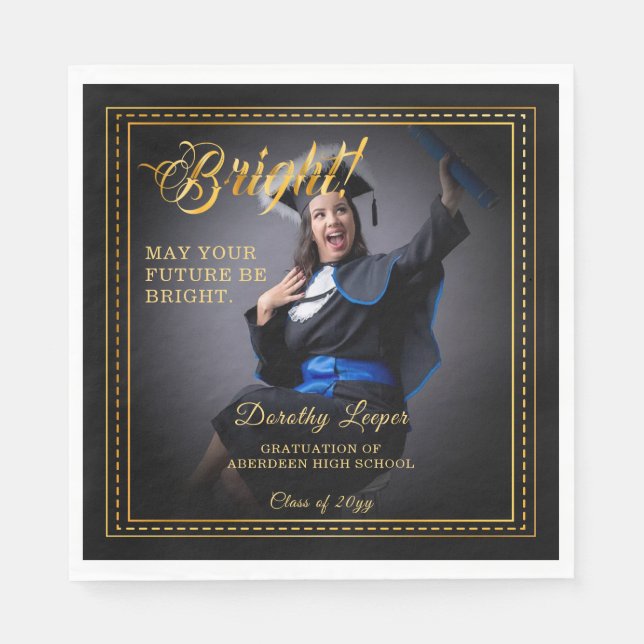 Golden touch Brighten din framtid. Pappersservett (Framsidan)