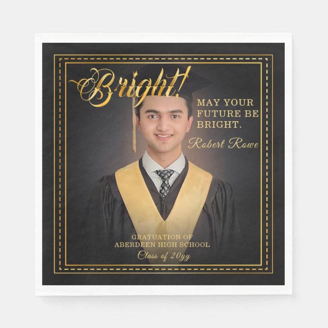 Golden touch Brighten din framtid. Pappersservett (Framsidan)