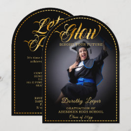 Golden touch Glow din framtid. Inbjudningar