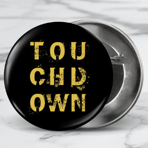 Golden Touchdown Football Typography Knapp