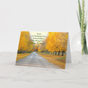 GOLDEN TRÄD LINJE ROADWAY/THANKSGIVING CARD/CUST HELGKORT