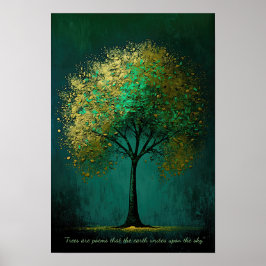 Golden Träd Poster