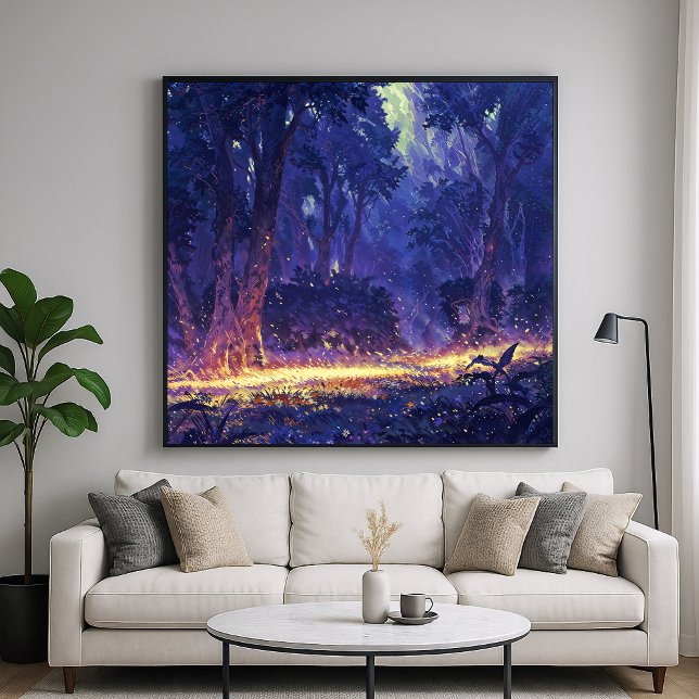 Golden Trail - Upplysande naturart Art Stil Poster (Skapare uppladdad)