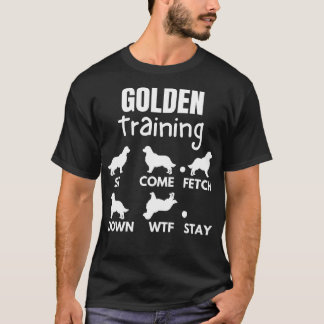 Golden Training Golden Retriever-Hund T Shirt