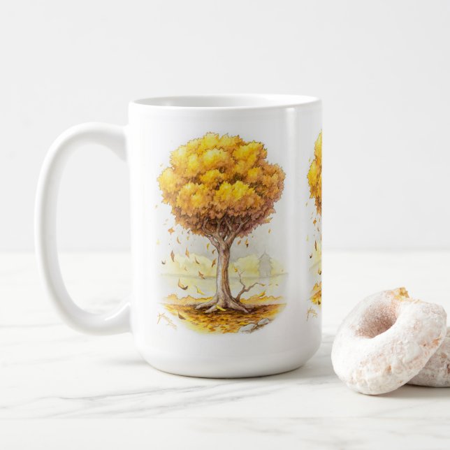Golden Tranquibility Kaffemugg (Med munk)