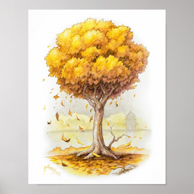 Golden Tranquibility Poster (Framsidan)