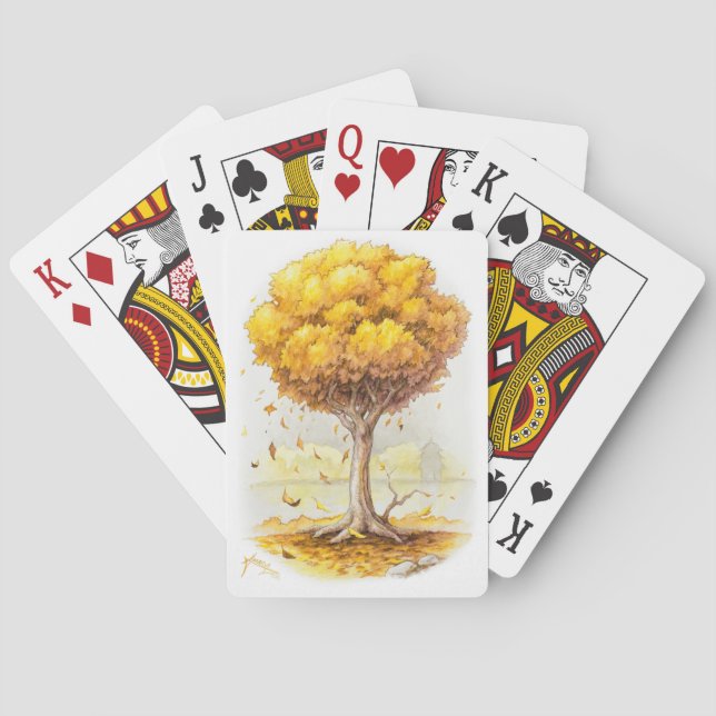 Golden Tranquibility Spel Kort (Baksidan)