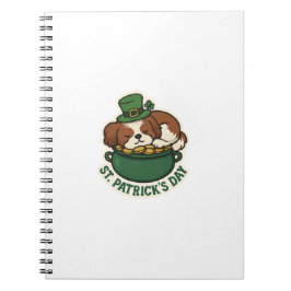Golden Treasure Keeper Shih Tzu St.Patrick's Day Anteckningsbok