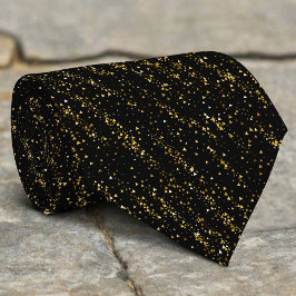 Golden Triangle Dots Black Background Shiny Luxury Slips